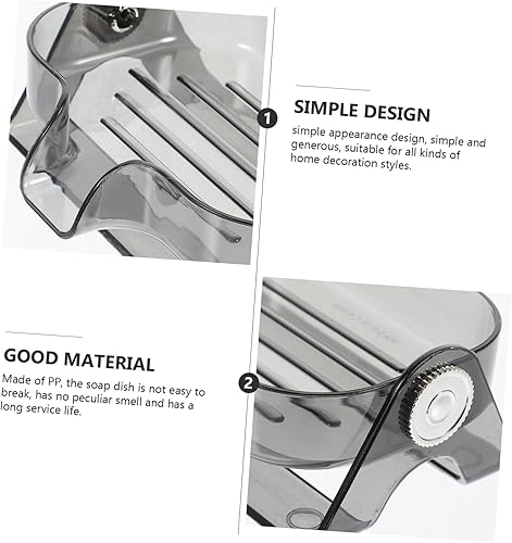 Miniatura 2 de Soporte de esponja de limpieza de cocina Soporte de jabón de ducha Bandeja de jabón de cocina Jabonera de plástico Bandeja de jabón de baño