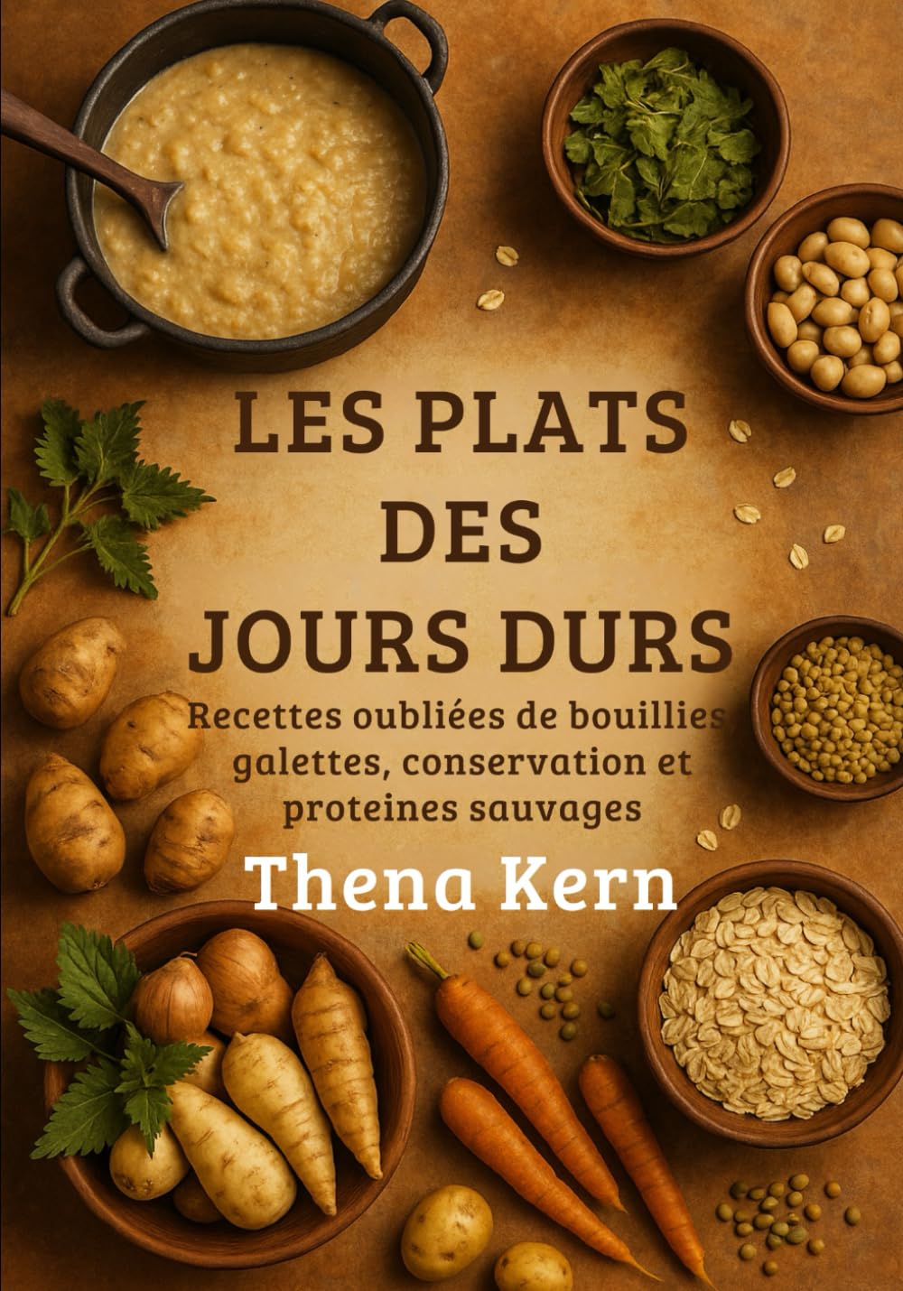 Les Plats des Jours Durs: Recettes oubliées de bouillies, galettes, conservation et protéines sauvages