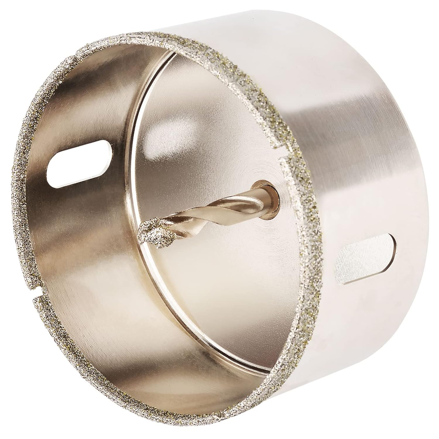 6"(150mm) Diamond Hole Saw, Glass Hole Saw with Guiding Drill Bit for Glass Ceramic Marble Porcelain Tile Granite Quartz Gemstone