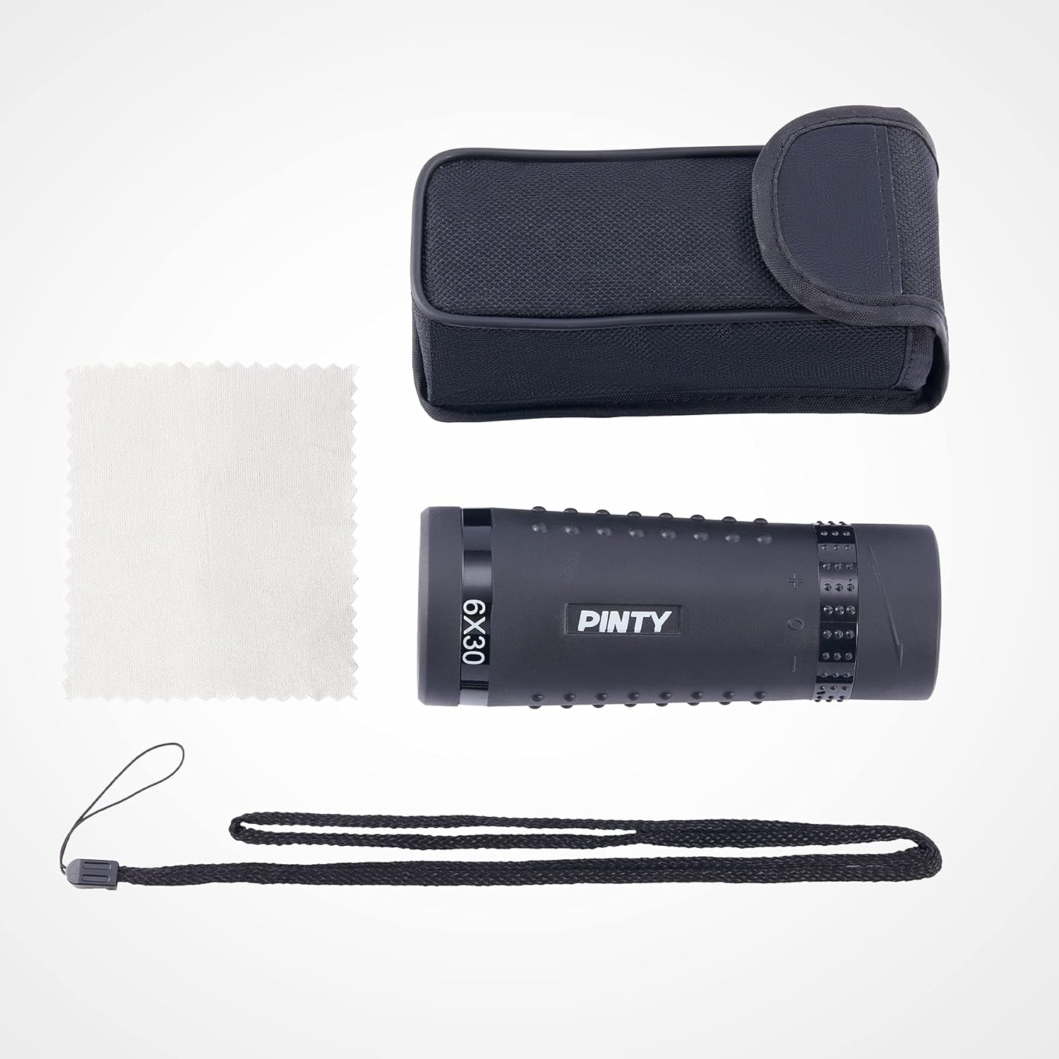 Pinty 6x30 Monocular Telescope with Bag and Neck Strap, High Power BAK-4 Prism Monocular Zoom for Adults, Compact FMC 30mm Mini Telescope for Bird Watching Hunting Camping Travel Concert More, Black : Electronics