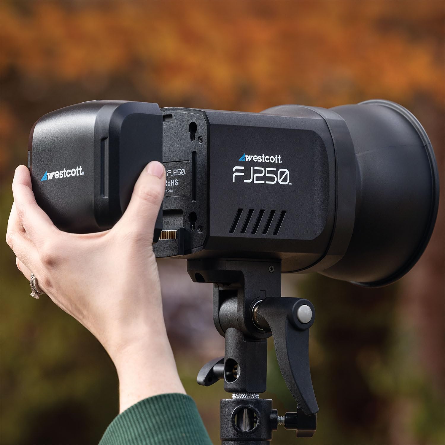 Westcott FJ250 Stroboskop-Touch-Display mit FJ Pro AC/DC (250 Ws) TTL HSS AC/DC Akku über 850 volle Leistungsblitze (US/AC-Stecker)