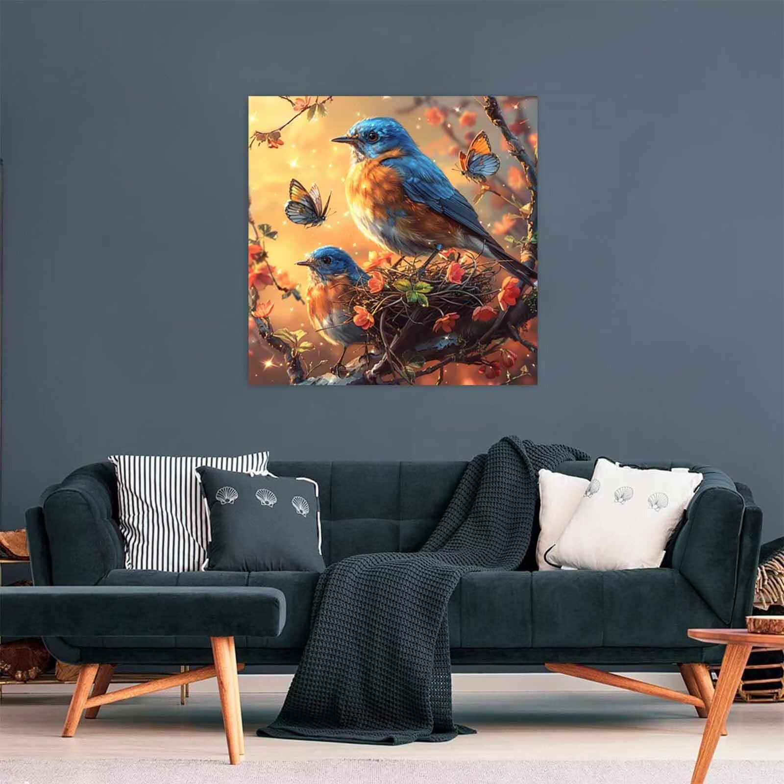 5D Diament Malarstwo Ptak Numer Numeru Dorosły, Diament Malarstwo Dorosły Motyl, DIY Zestaw Kreatywny wypoczynek Dorośli, Numer Malarstwo Rhinestone Zestaw Ścieg krzyżykowy, Boże Narodzenie Dekoracja