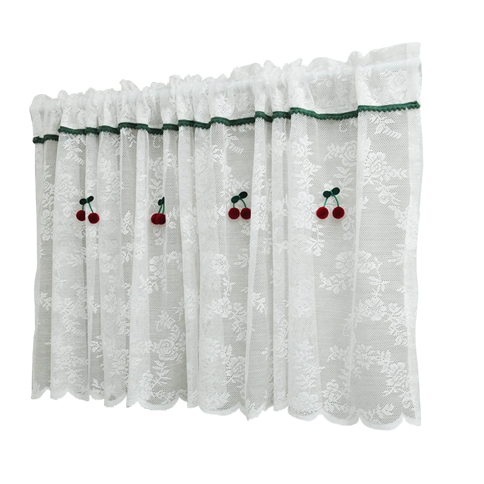 Rideaux transparents en dentelle vintage pour bistrot et armoire