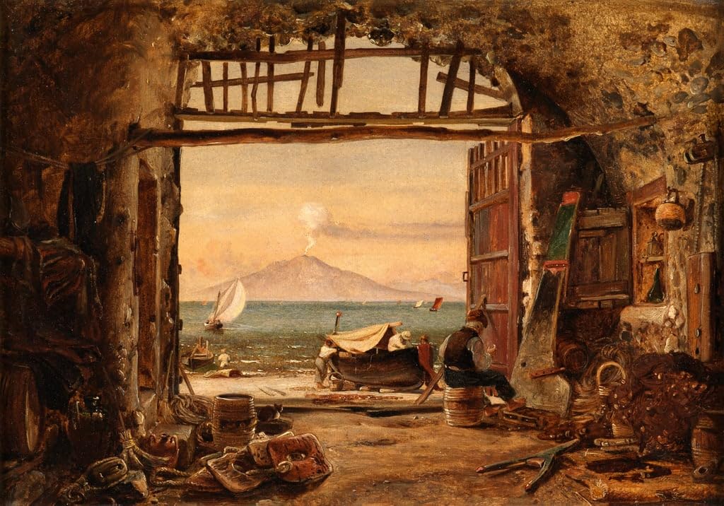 Toile Vésuve Edward William Cooke 60x90cm SERENDIPITP