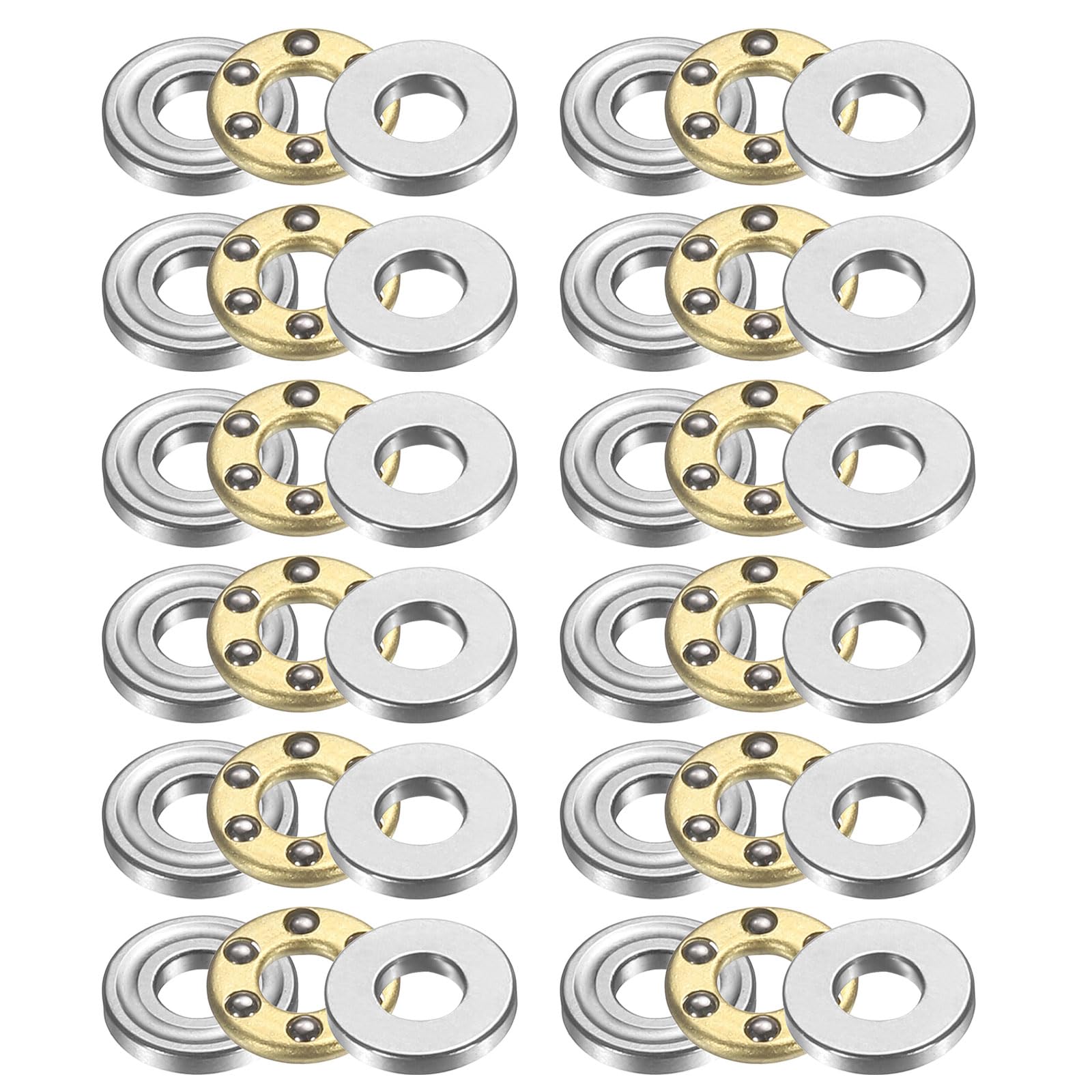 Miniature Thrust Ball Bearings - Chrome Steel, 8mm -17