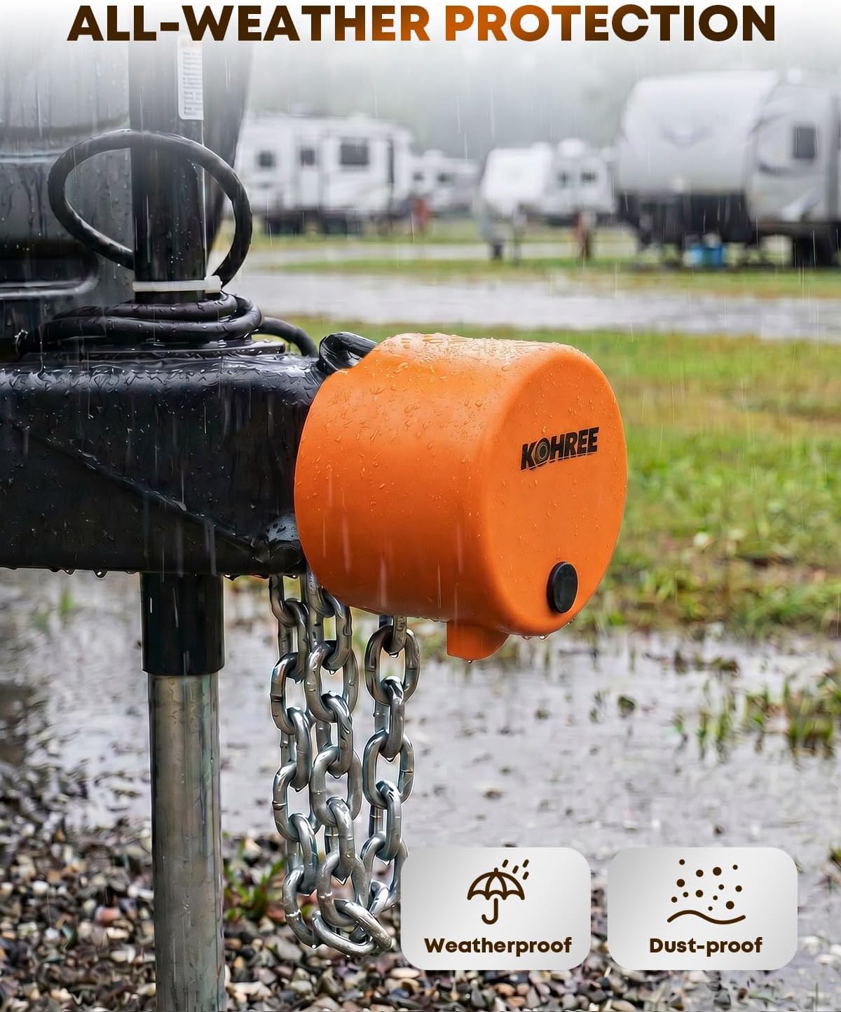 Kohree Trailer Coupler Lock for 2-5/16, 2, Anti Theft Tongue Lock