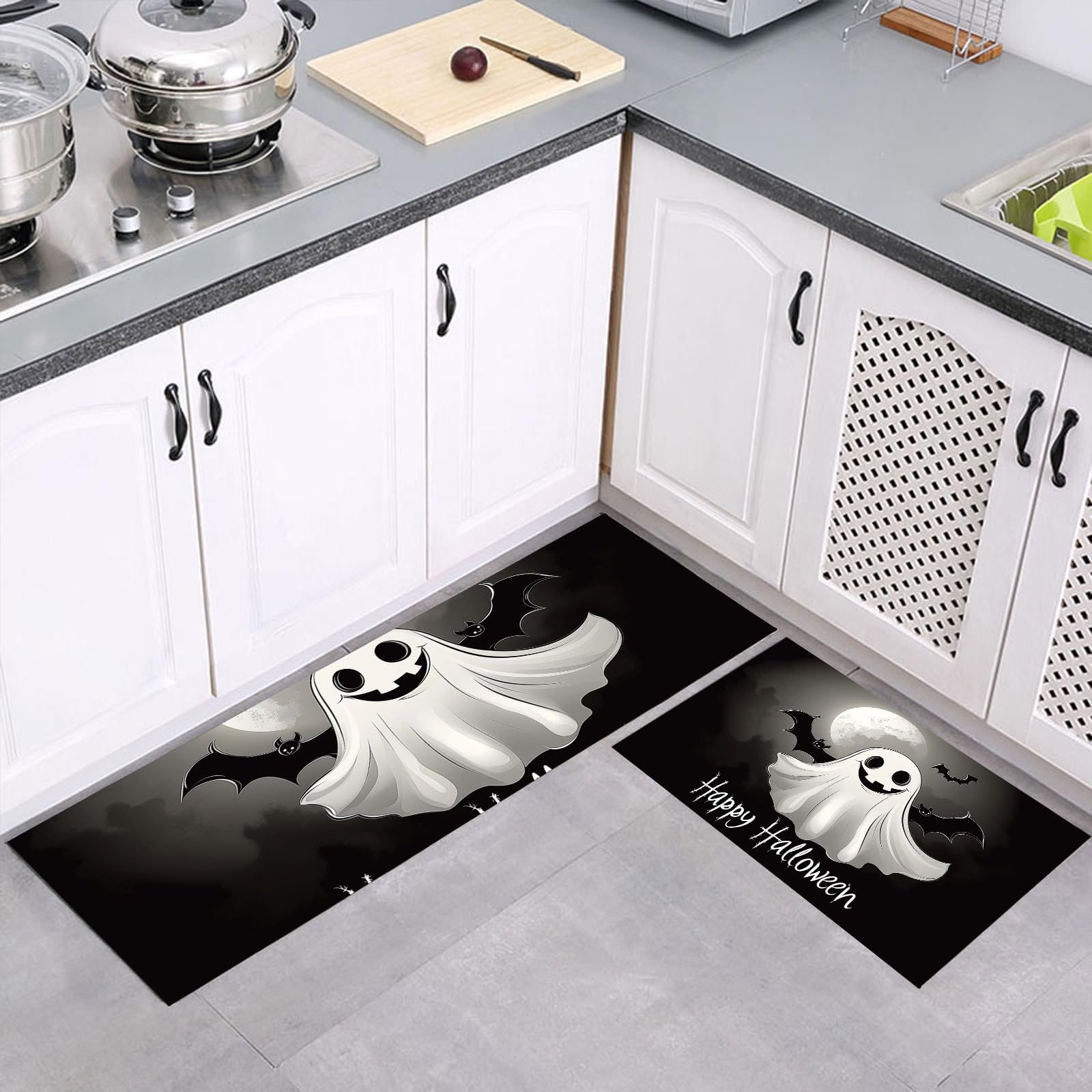 Alfombras de cocina lavables de dos piezas ideales para un suelo limpio y pisadas cómodas