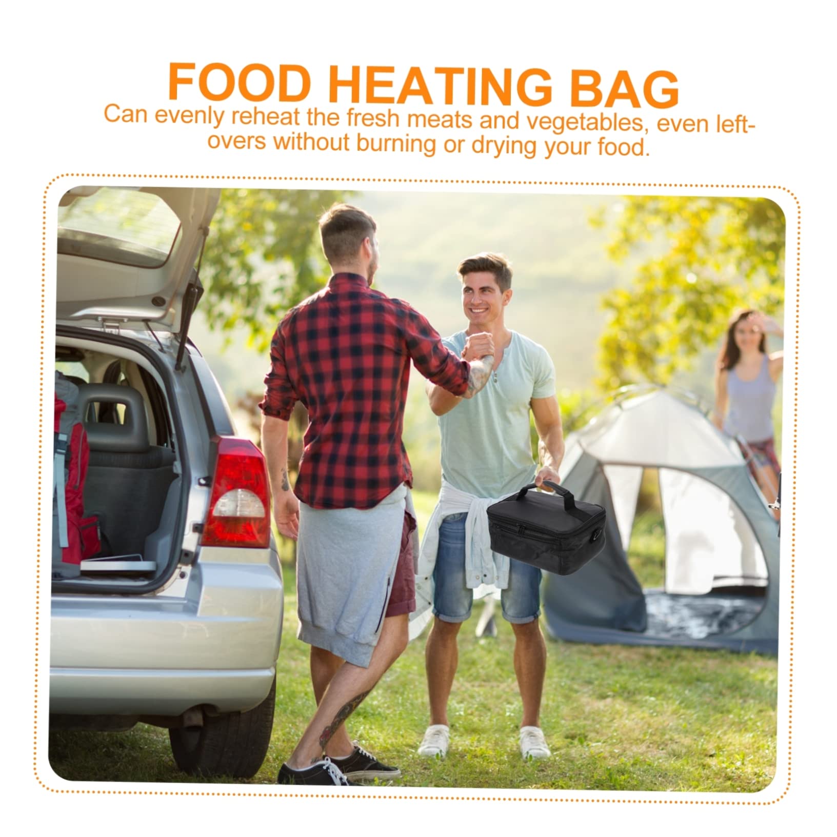 IMIKEYA 12v Auto Heiztasche aus Oxfordstoff und Abs für Unterwegs und Reise