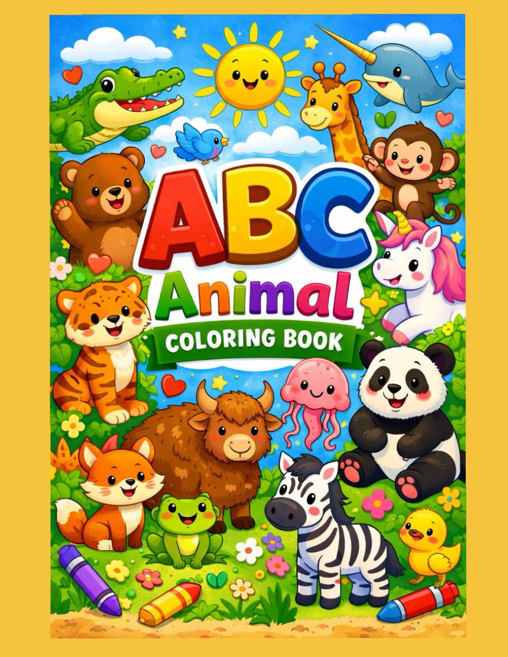 ABC Animal Coloring Book