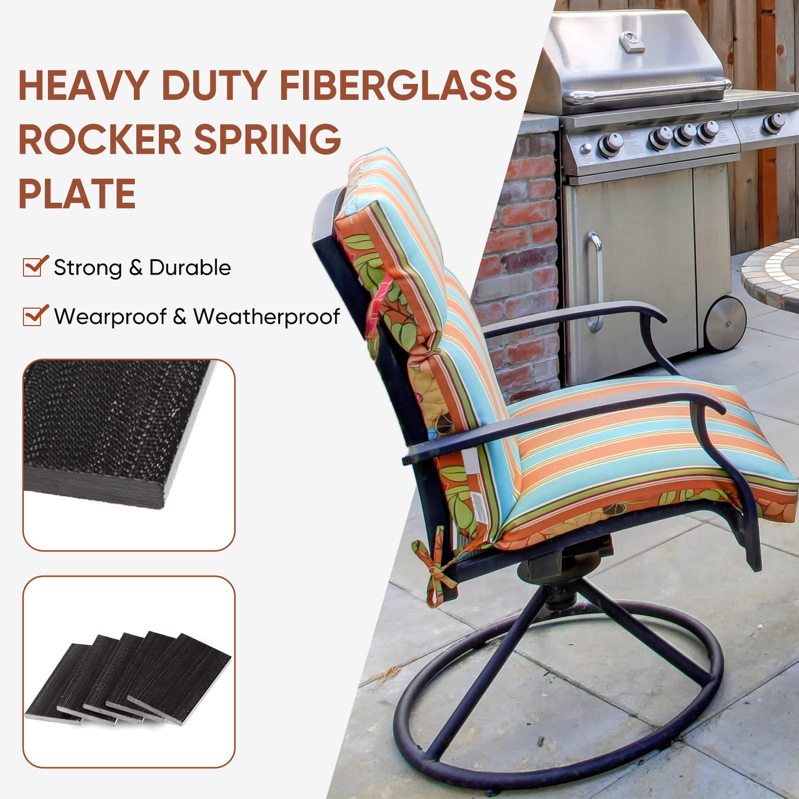 RICAMBIO PAPILLON - DONDOLO """TERRACINA""" (97809) MOLLA - Foto 11