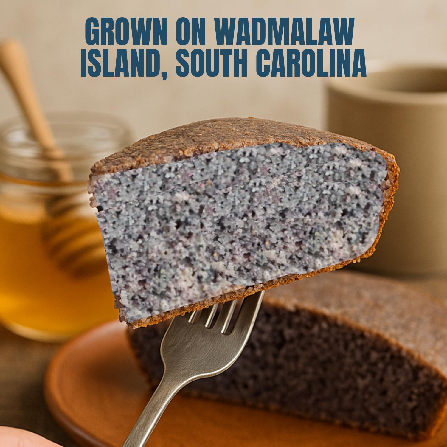 Marsh Hen Mill Sea Island Blue Cornmeal | Corn with Floral Aroma | Perfect Stone Ground Cornmeal for Corn Bread | Traditional Blue Corn Flour | 100% Natural & Gluten Free, 24 oz (Pack of 2)