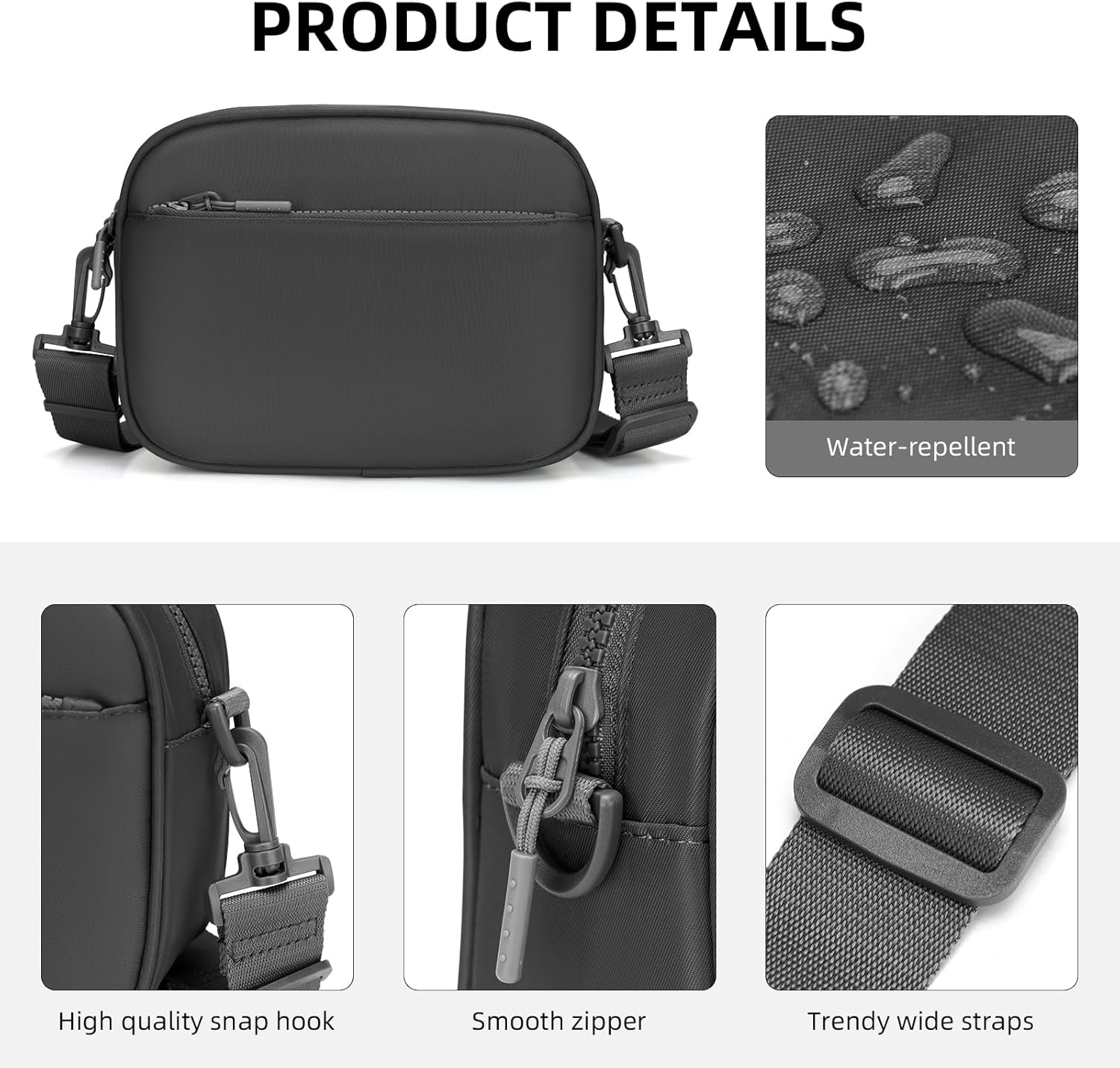 Small Checkered Crossbody Bag for Women Cute Purses Trendy Shoulder Handbags Wide Strap - Image 4