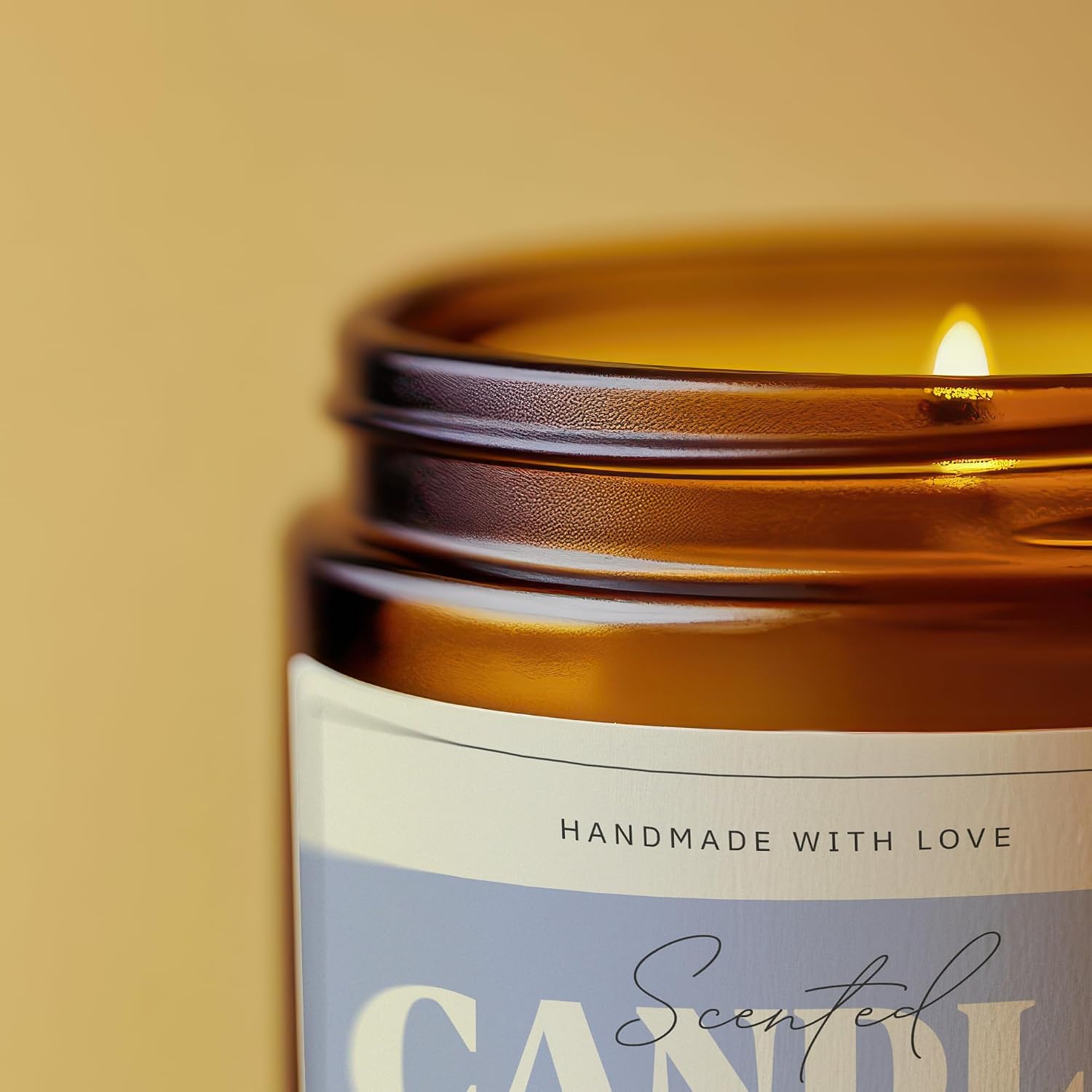 Mobiusea Creation 300pcs Soft Essence Soy Wax Candle Stickers Labels