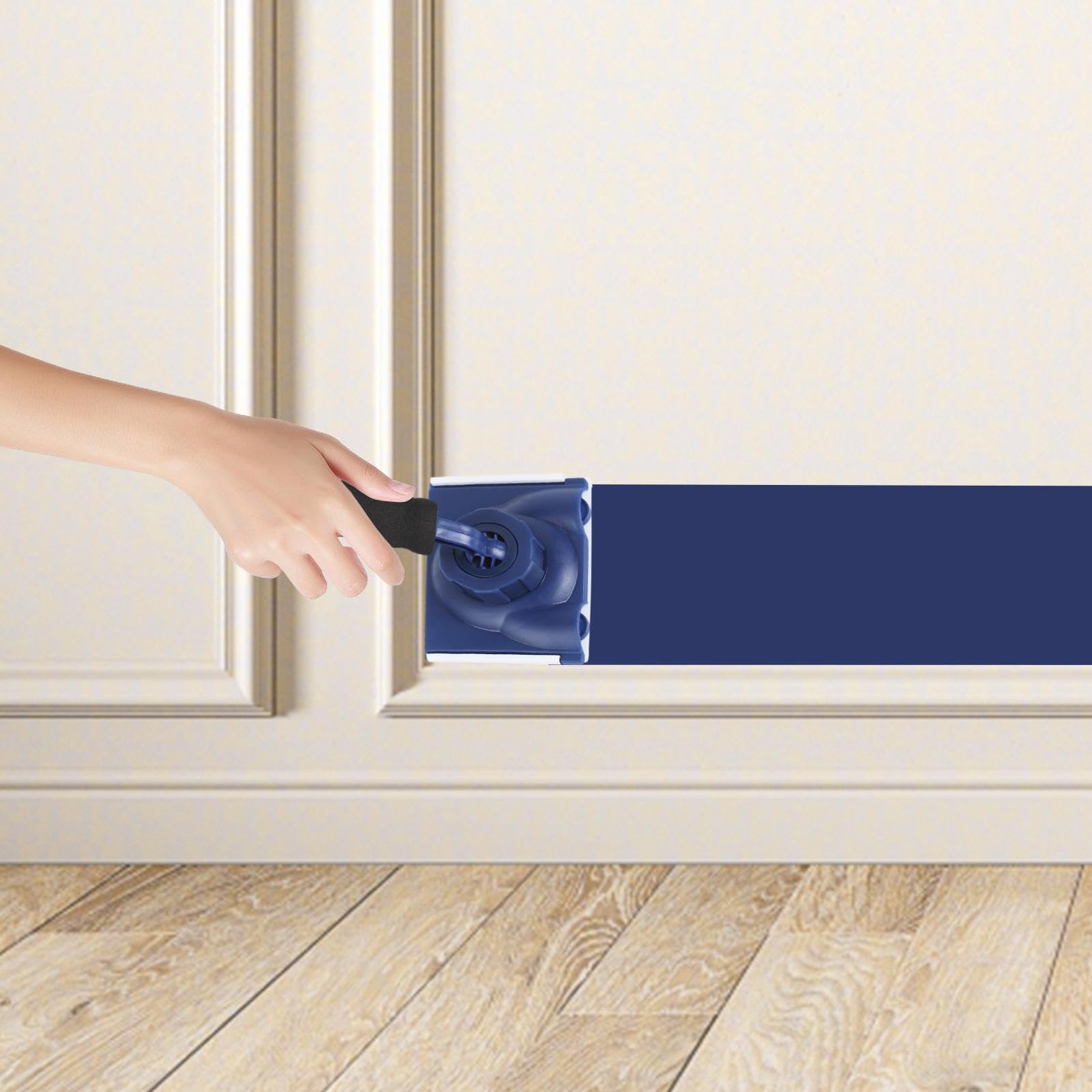 Paint Edge Trimmer, Edger Pad, Pittore Regolabile per Angolo a Parete Con Manico Girevole, Strumento di Bordatura, Pennello per Pittura a Mano a Soffitto per Porta