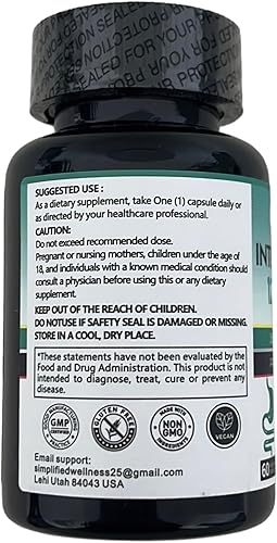Miniatura 4 de Probiótico de flora intestinal 6 meses Suministro 120 mil millones de UFC 36 cepas seleccionadas y prebióticos apoyo digestivo sin gluten, sin OMG,
