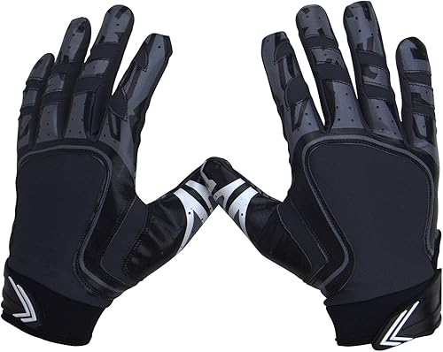 Pure Athlete Guantes receptores de fútbol  Tecnología de agarre de silicona Elite-Stick  Adultos y jóvenes