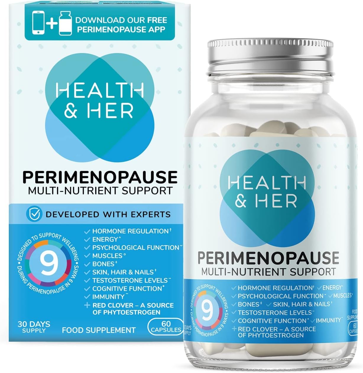 Health & Her Perimenopause Supplements for Women Support for