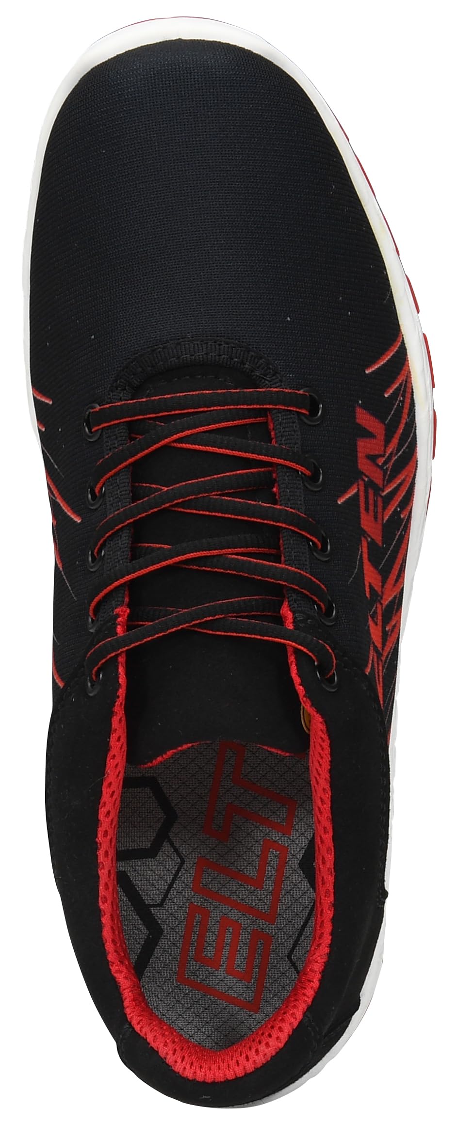 ELTEN Lana Black-red Low ESD O1 | Berufsschuhe für Damen & Herren, ohne Schutzkappe, leicht, atmungsaktiv