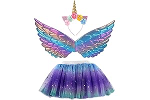 Toddler Fairy Unicorn Wings Costume: Magical Pretend Play Adventure For 3-9 Y/O Girls
