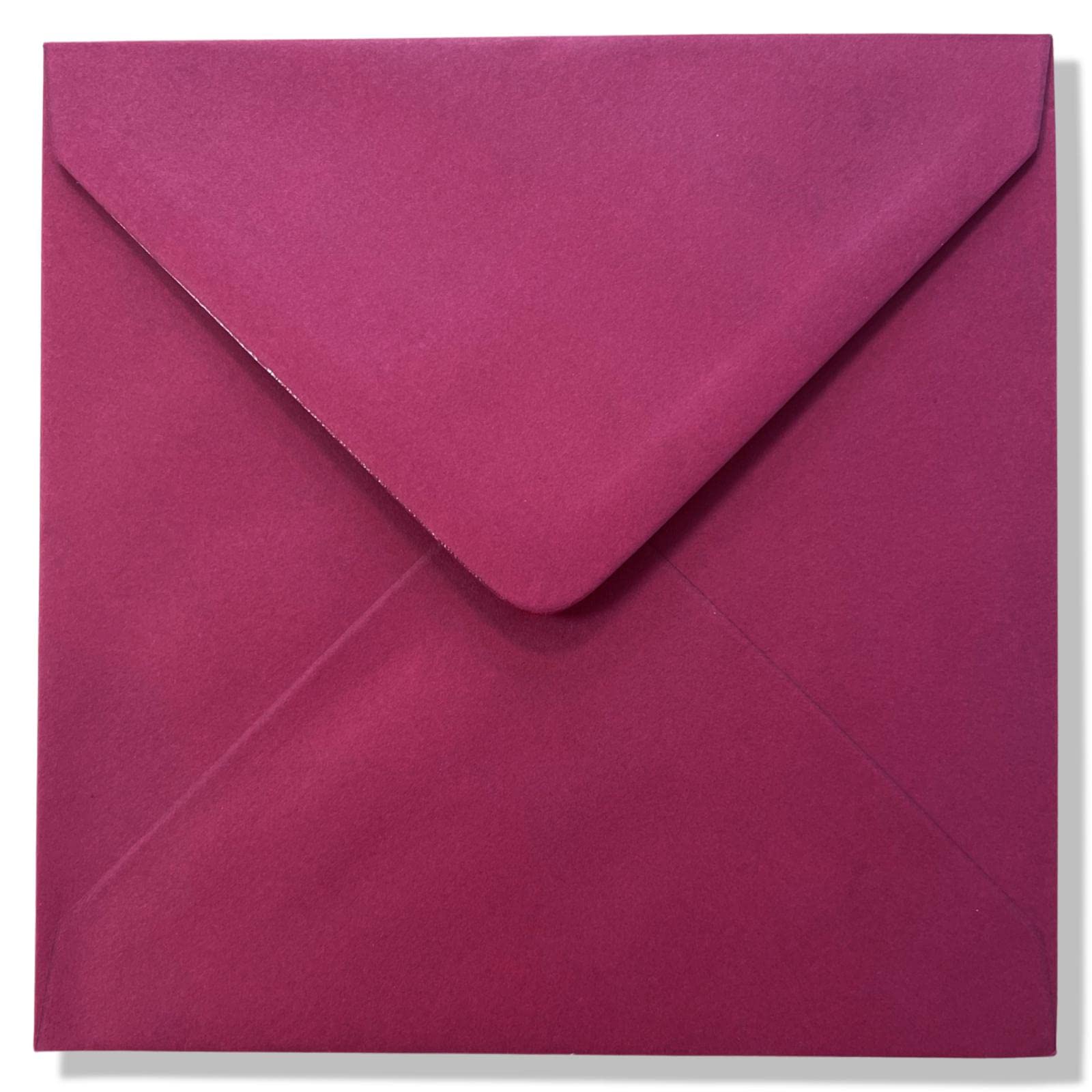 Vierkante Bordeauxrode enveloppen - Bordeaux Rood - 14x14cm - 110gsm | Cards & Crafts