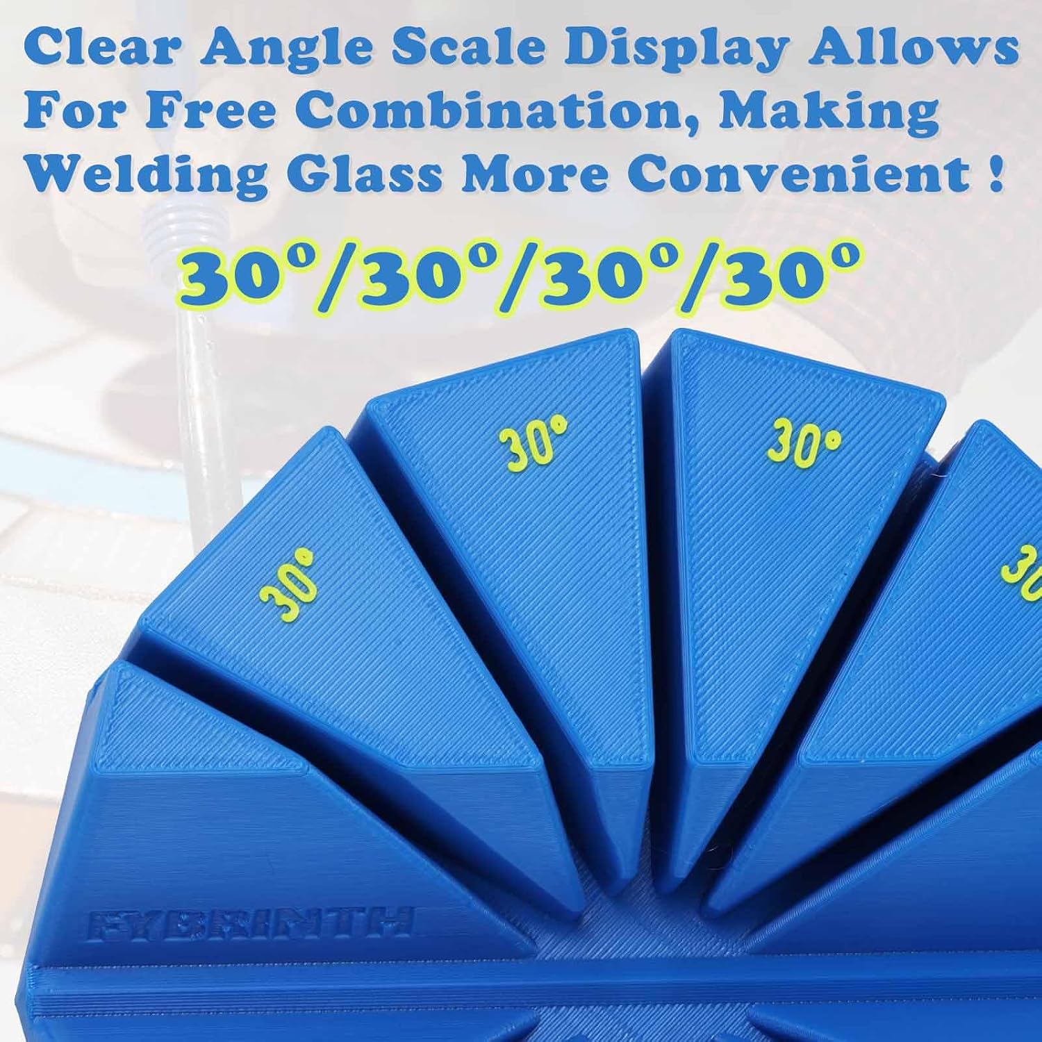 Stained Glass Soldering Jig 30°, 60°, 90°, 120°, 150°, Stained Glass Multi-Angle Jigs Mold with Stained Glass Hand Foiler Copper Tape and Tweezer