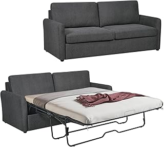 Queen Size Pull Out Sofa Bed, Convertible Sleeper Sofa Couch with Pullou...