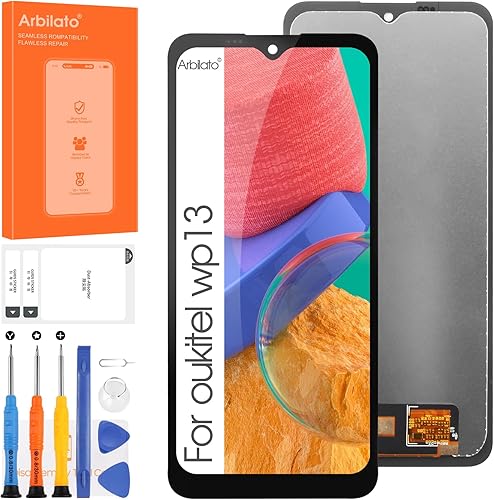 Pantalla para Oukitel WP13 Reemplazo de pantalla para Oukitel WP15 Pantalla LCD WP13, WP15 Pantalla táctil Digitalizador Asamblea Piezas de