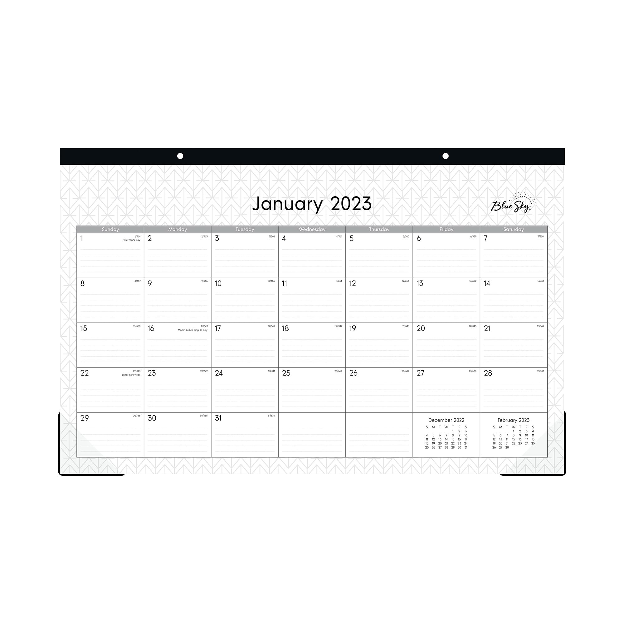 Amazon.com : Blue Sky 2023 Monthly Desk Pad Calendar, January - December, 17 amazon-com-blue-sky-2023-monthly-desk-pad-calendar-january-december-17-x-11-trim-tape-binding-two-hole-punched-ruled-blocks-enterprise-111293-23-office-products