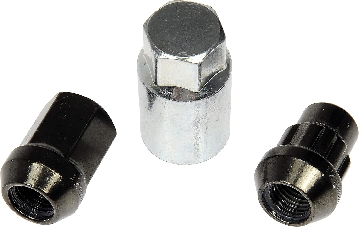 Dorman 713-375Z Hyper Black Acorn Wheel Nut Lock Set Compatible with Select Models, 20 Pack