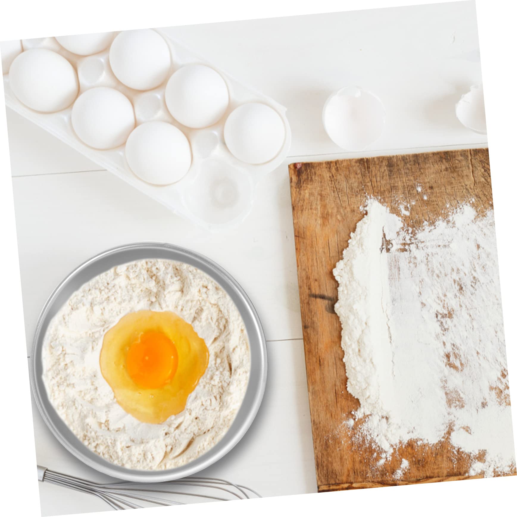 Cabilock 2 Sets Alloy Semicircle Baking Non Stick Cake for Cakes Burgers and Sports Balls High Temperature Kitchen Baking Tool