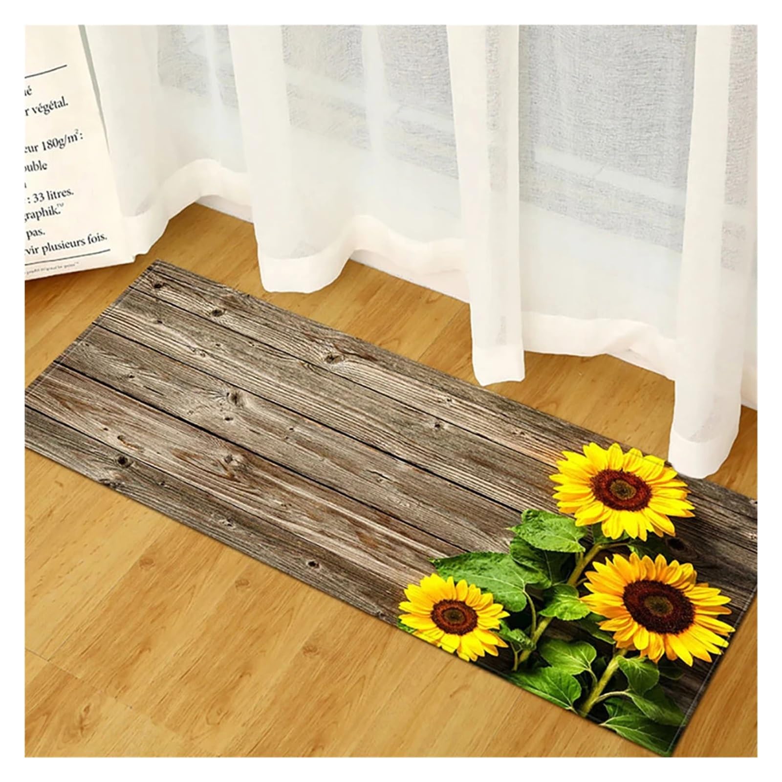 Tapis de cuisine en boue de diatomée au design épais et finition Color-01