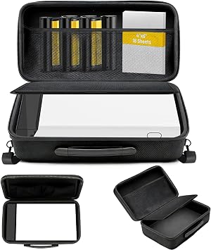 Hard Case for Liene PixCut S1 Color Sticker Printer with Comfortable Hand Strap and Shoulder Strap Pressure- EVA Resistant Anti-Bumps Water-Repellent Stotage Bag Accessories, Carrying CaseBlack