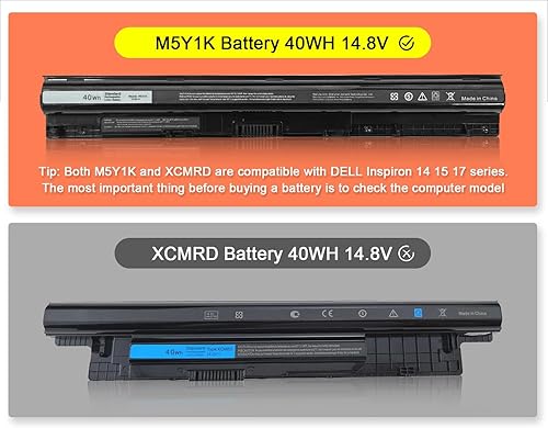 Miniatura 3 de M5Y1K - Batería para portátil Dell Inspiron 14 15 17 pulgadas Series 3451 3452 3467 3551 3552 3552 3565 3567 5458 5459 5551 5552 5555 5558 5559 5566