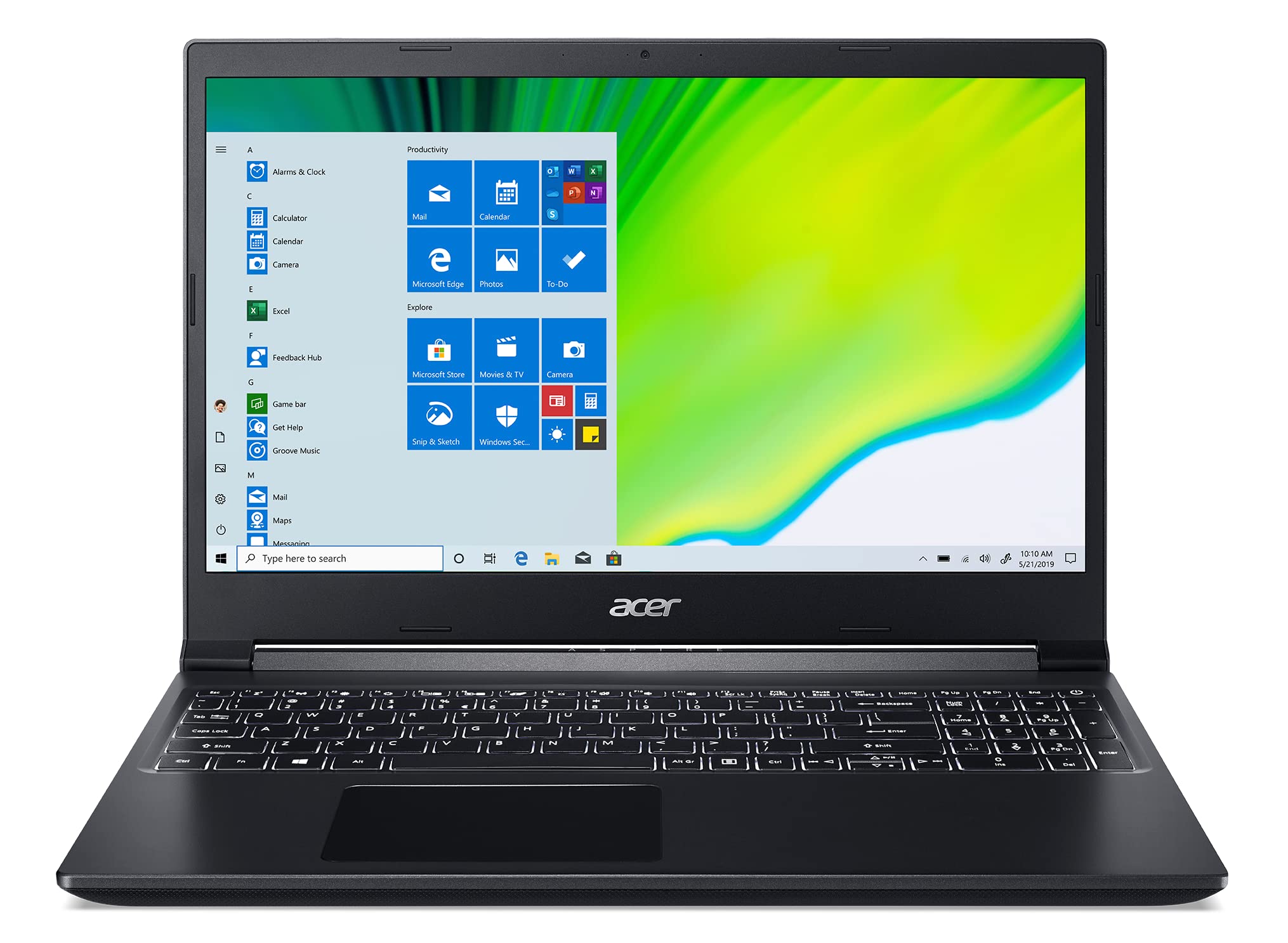 Acer Aspire 7 A715 Gaming Notebook AMD Ryzen 5-5500 2.10 GHz Upto 4.0GHz/8GB DDR4 RAM/512GB SSD/4GB RTX 3050 Graphics/15.6" FHD 144Hz IPS/Win 11 Home/Latest WiFi-6/Black, NH.QE5EM.002, A715-42G-R0YX