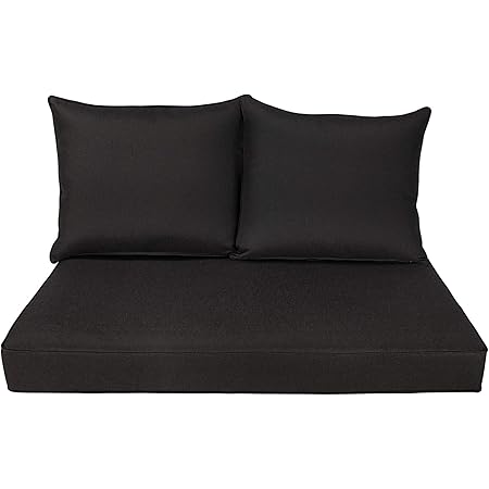 black settee cushion
