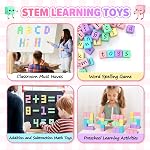 Magnetic Blocks for Kids 3-5 MacaronToddler Magnet Tiles Construction Building Cubes Toys for 3 4 5 6 7 8+ Year Old Boys Girls Son Creative STEM Educational Montessori