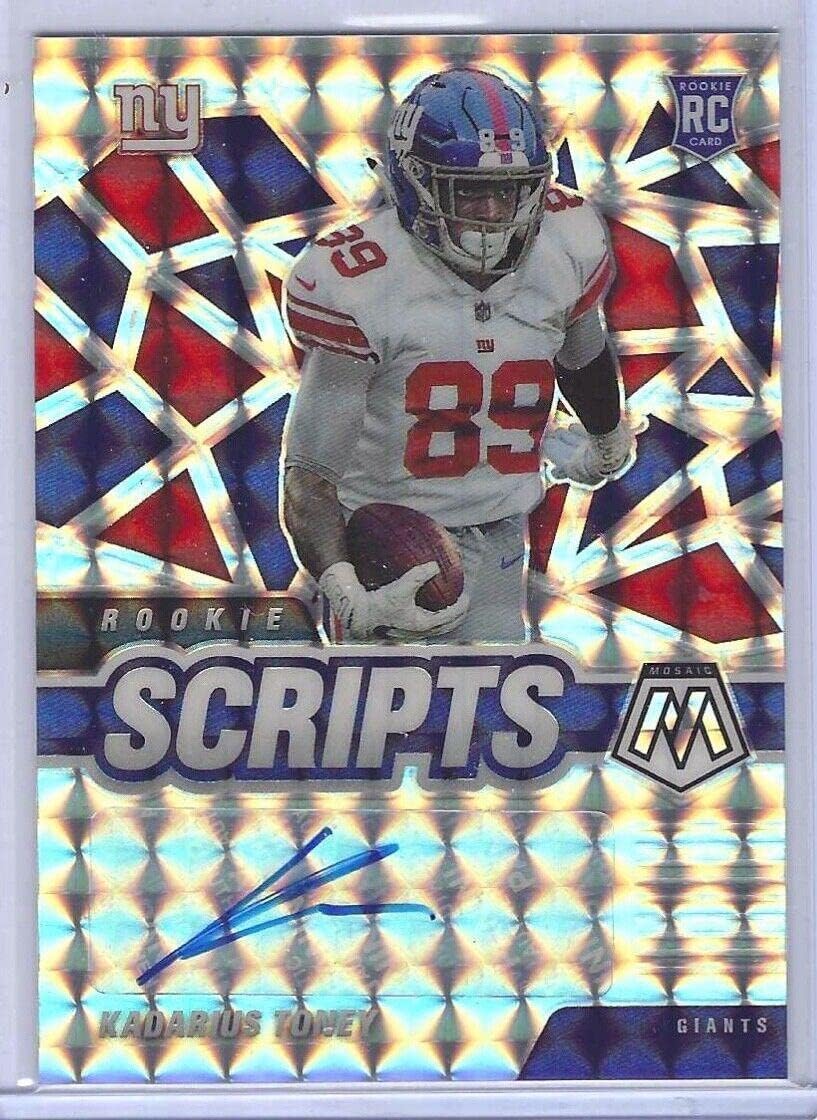 Cilver Script Card Amazon.com: Kadarius Toney 2021 Panini Mosaic Silver Mosaic Scripts ...