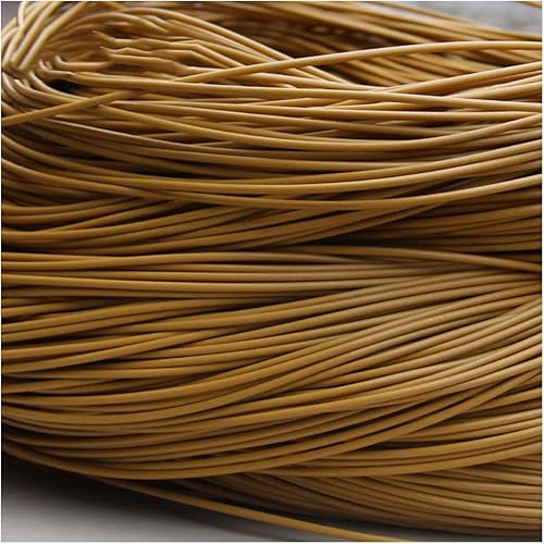 Queenbox Material de tejido de ratán sintético de 17.64 oz (229.7 ft), 0.118 in de ancho, ratán de plástico redondo sólido de polietileno para