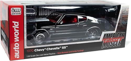 Miniatura 9 de 1970 Chevy Chevelle SS Esmoquin Negro con rayas blancas y rojo Interior Hemmings Muscle Machines Magazine Cover Car (mayo de 2011) "American Muscle