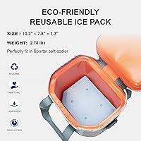 Vista 7 de SPARTER Enfriador suave portátil de 12 latas, IP68 Tizip cremallera a prueba de fugas para camping, pesca, playa, aire libre, hielera aislada