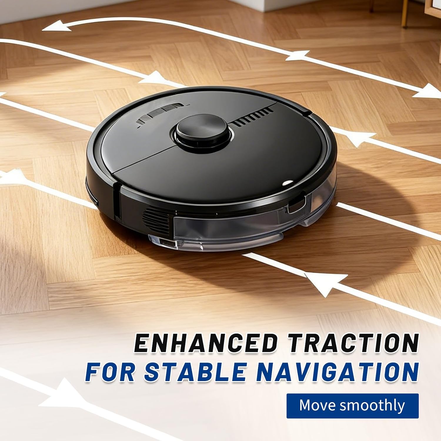 Q5 Robot Vacuum Cleaner Wheels Kit (Left & Right) Compatible with Roborock Q5, Q7, Q7 Max, S7, S7 MaxV, Q Revo – Durable Rubber, Smooth Navigation & Strong Traction