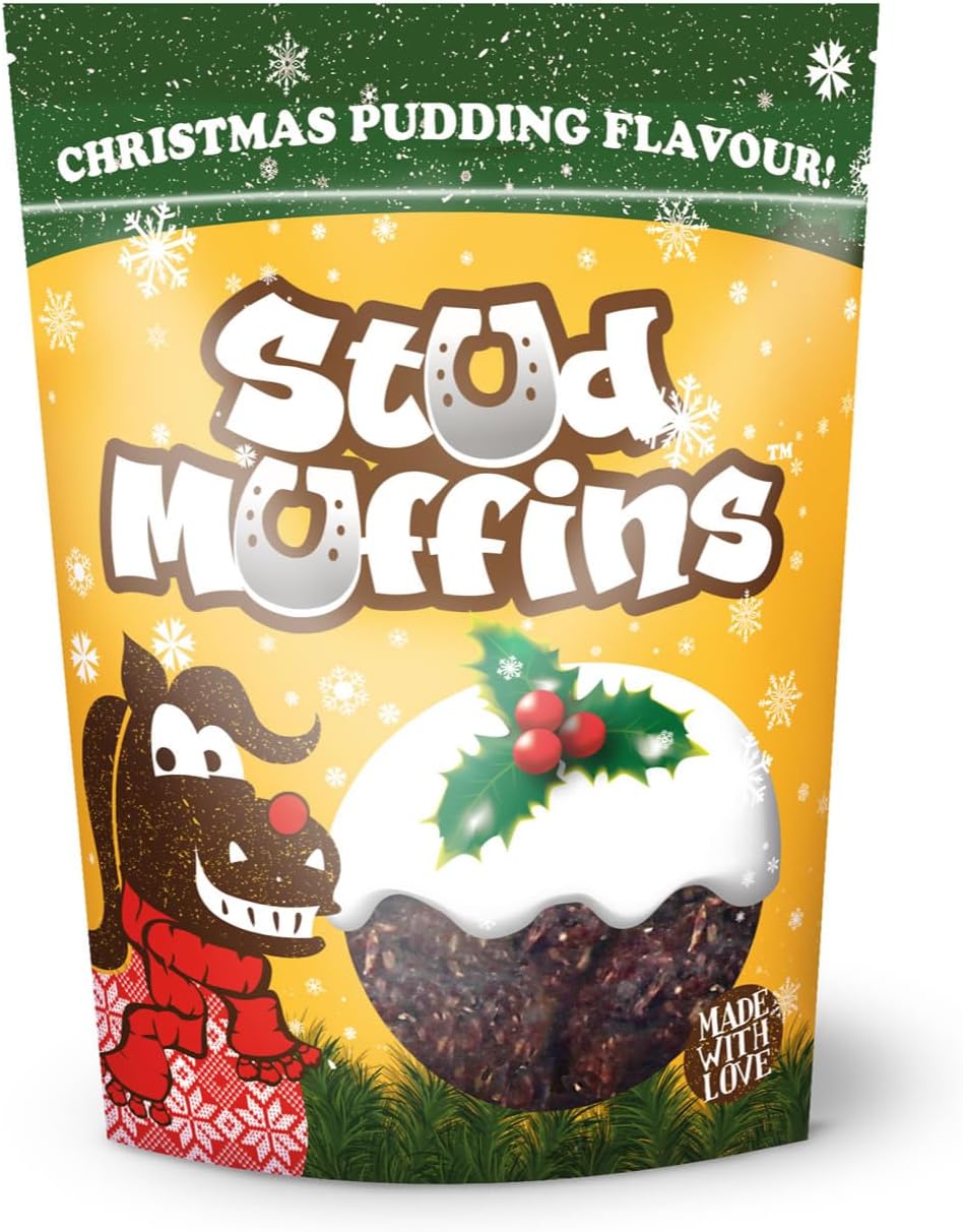 Likit Stud Muffins Christmas Pudding Tasty Horse Pony Treat Food Festive 400g