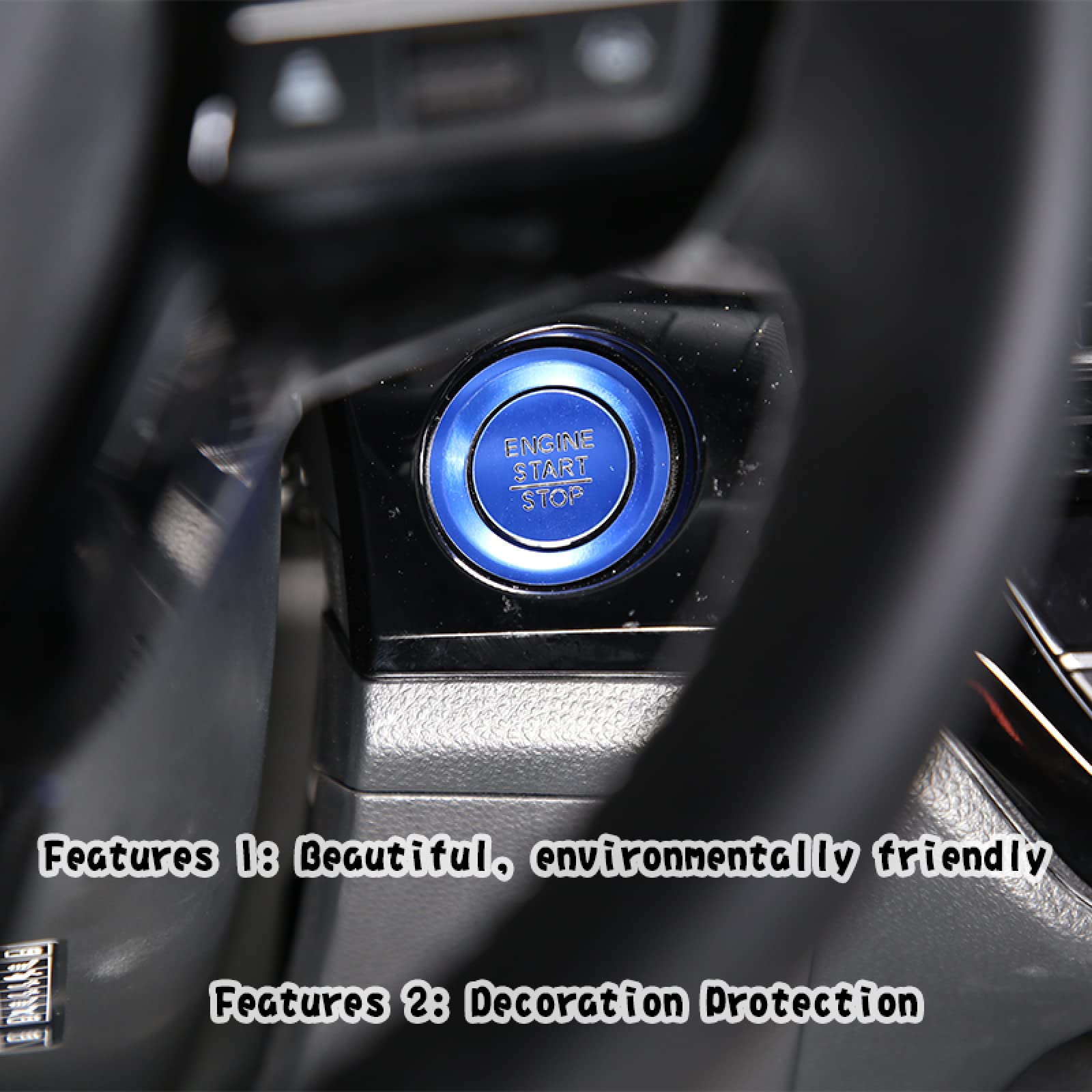 pour Honda Civic 11e 2022, Bouton d'arrêt de démarrage du Moteur Autocollant clé Accessoires Voiture Style Interrupteur décoration