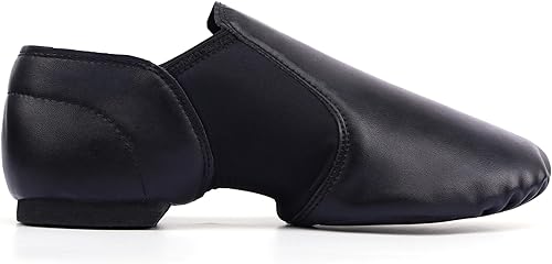 Miniatura 2 de Linodes Zapato de jazz unisex de empeine de piel sintética 006, sin cordones para zapatos de baile de mujeres y hombres