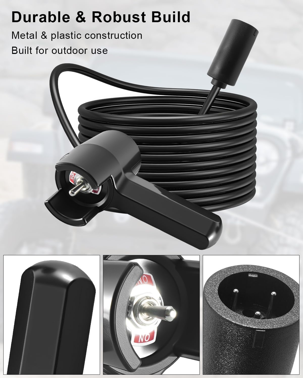 Winch Control Cable Kit Fit for 4000 and 4700 Winches Replace 80172