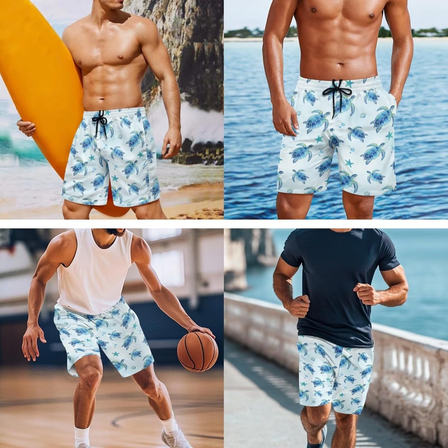 Tropical Prints Matching Bathing Suits for Family Mother Daughter Swimsuits Sets Father Son Swim Trunks