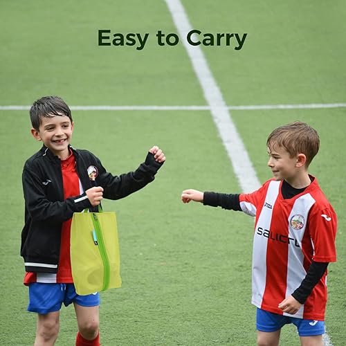 Miniatura 5 de pack all Bolsa de zapatos para niños para viajes, bolsa de zapatos resistente al agua para gimnasio, bolsa de tacos de fútbol resistente al olor