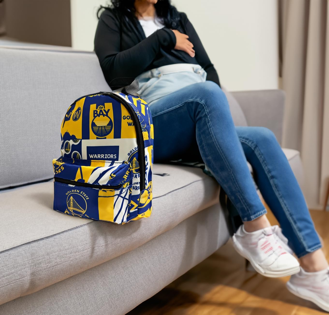 Pro Specialties Group Golden State Warriors Mini Backpack adult bag, perfect for women. Ideal small backpack Waterproof, and trendy - Image 5