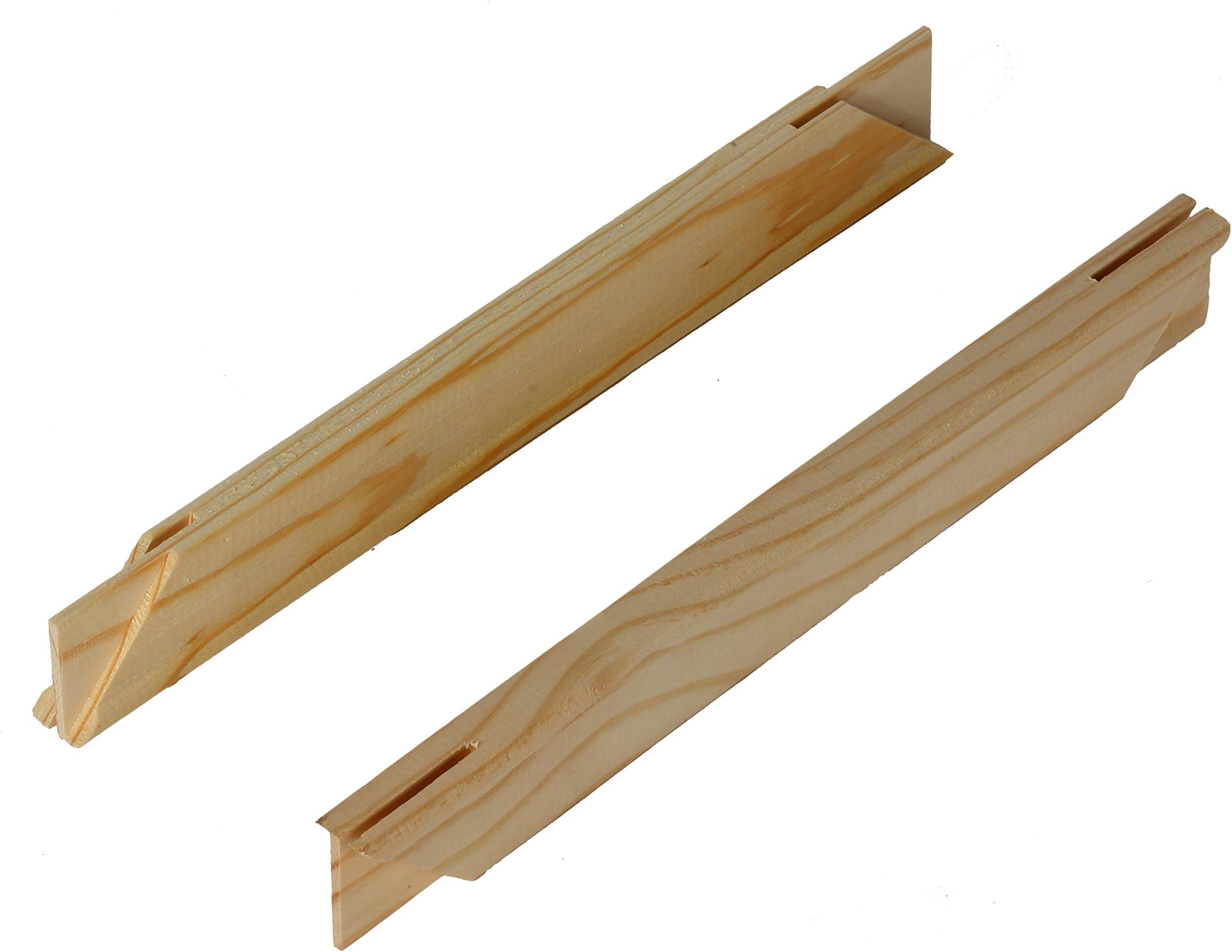 Solid Wood Stretcher Bars for Canvas Art or Needlepoint, Natural 2 Count