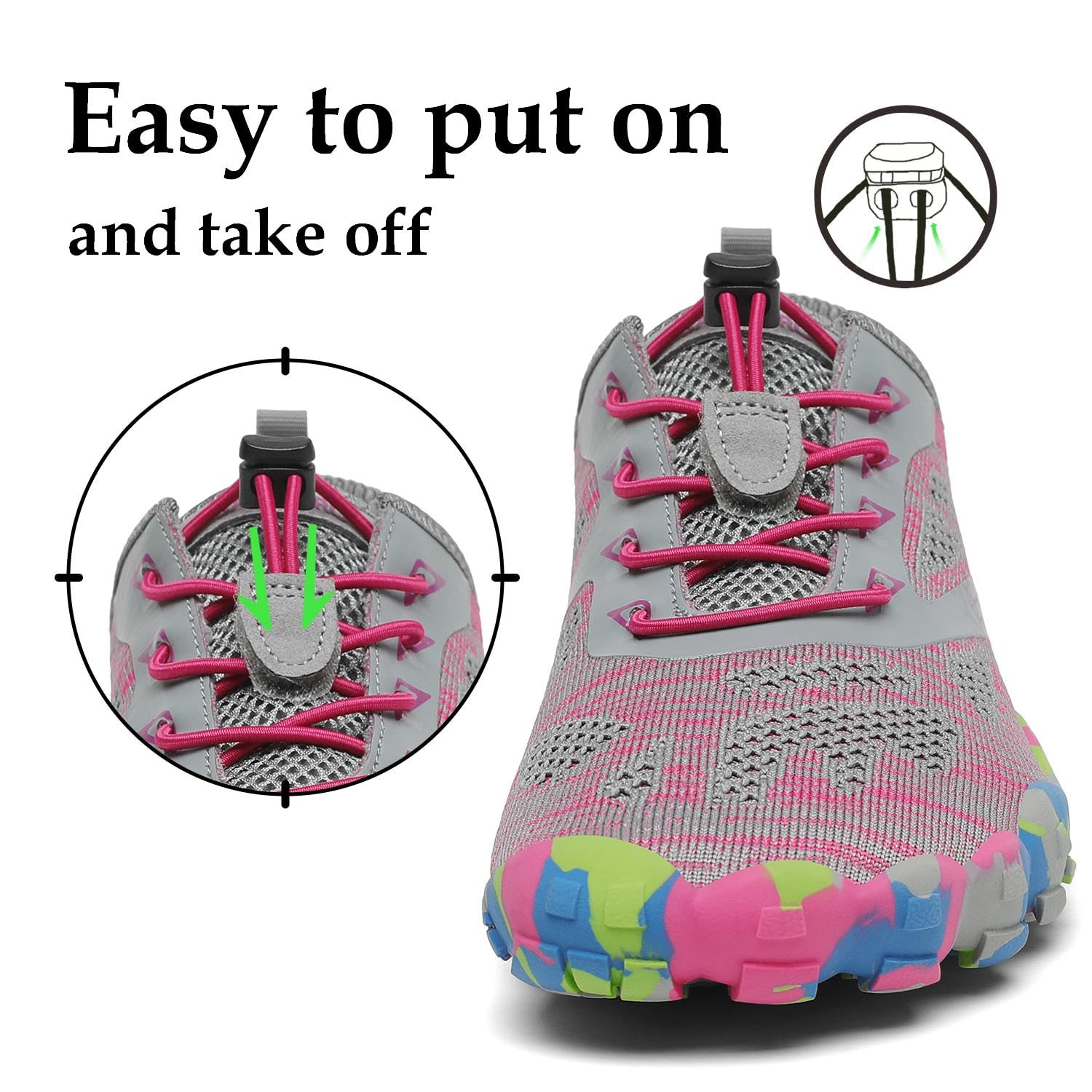 SAGUARO Scarpe Barefoot Minimaliste Uomo Donna - Scarpe Scogli Leggere Traspiranti Antiscivolo - con Padelle Larghe e Zero Gocce